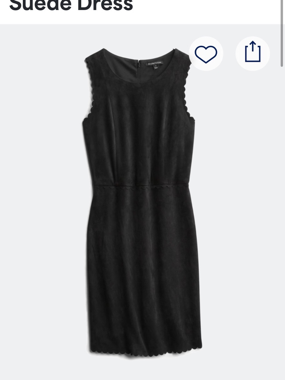 41 Hawthorn Black Suede Sleeveless Midi Dress